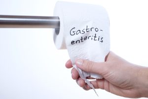 gastroenteritis on toilet paper
