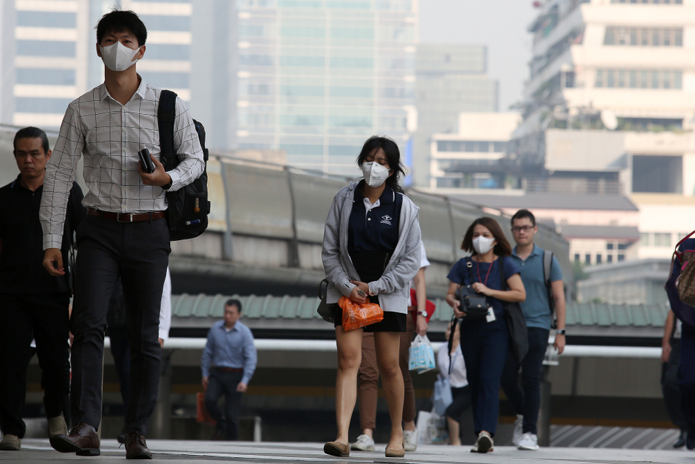 Air pollution bangkok thailand