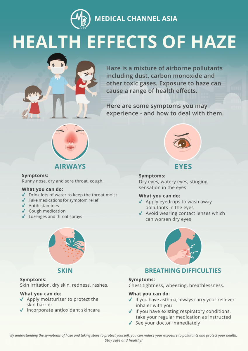 an infographic about haze