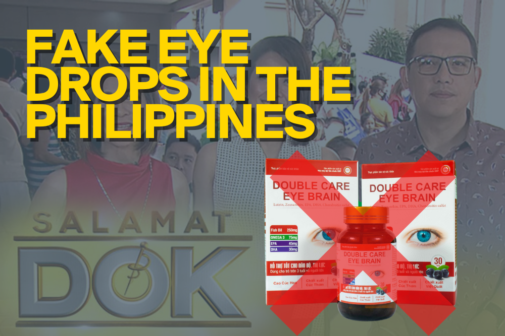 Fake News Report Used to Sell Unregistered ‘Eye Supplement’ in the Philippines