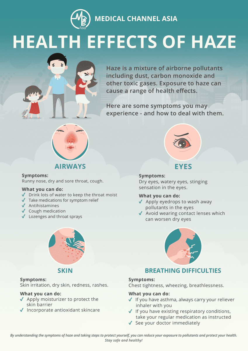 an infographic about haze