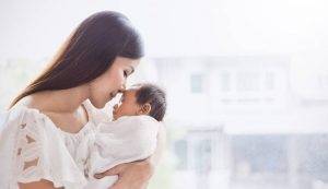 infant and mother