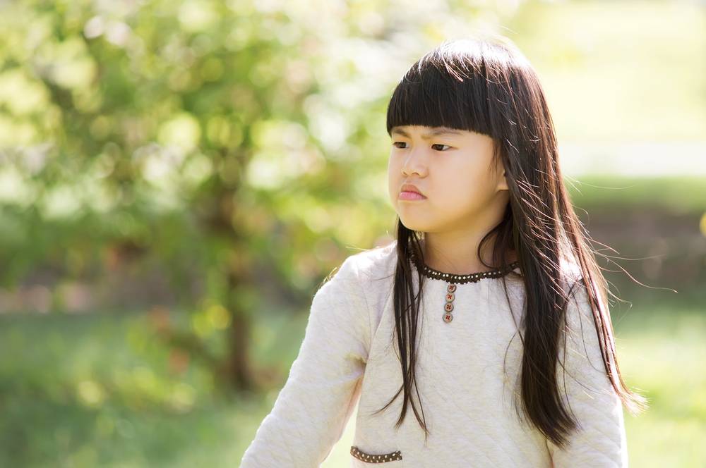 The,Angry,Girl,In,Outdoor,Park.,Pouting.