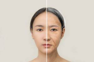 The,Concept,Of,Aging.,Comparison,Of,Young,And,Old.,Portrait