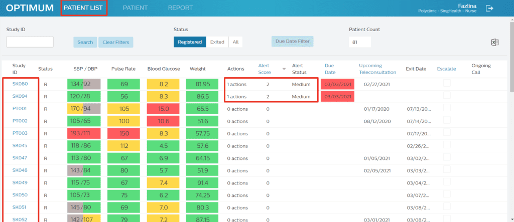 clinician dashboard